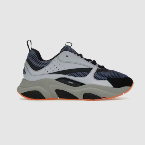 Dior B22 Blue Technical Mesh Light Blue Grey Orange